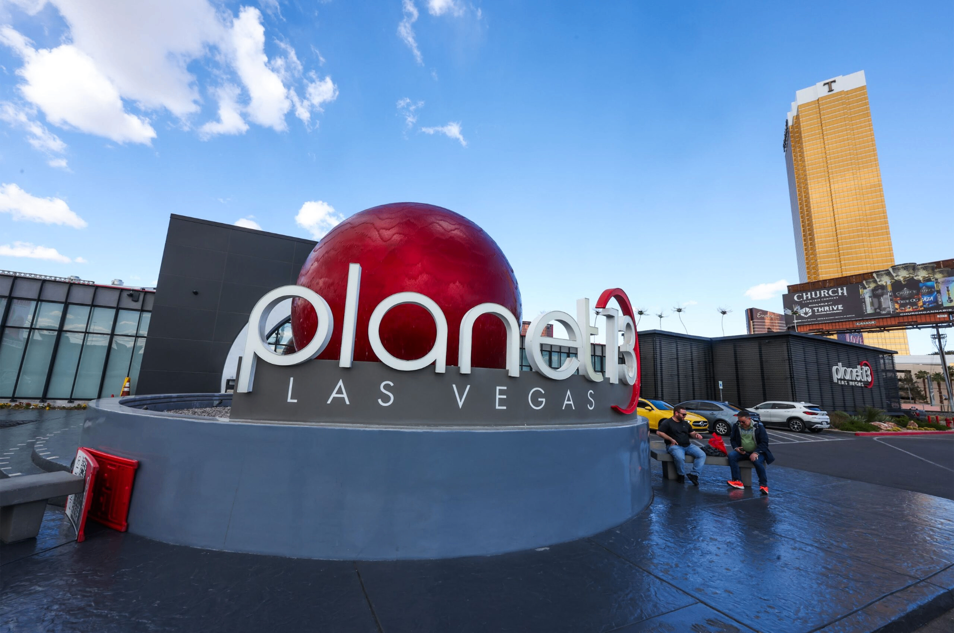 Planet 13 Las Vegas entrance during the day